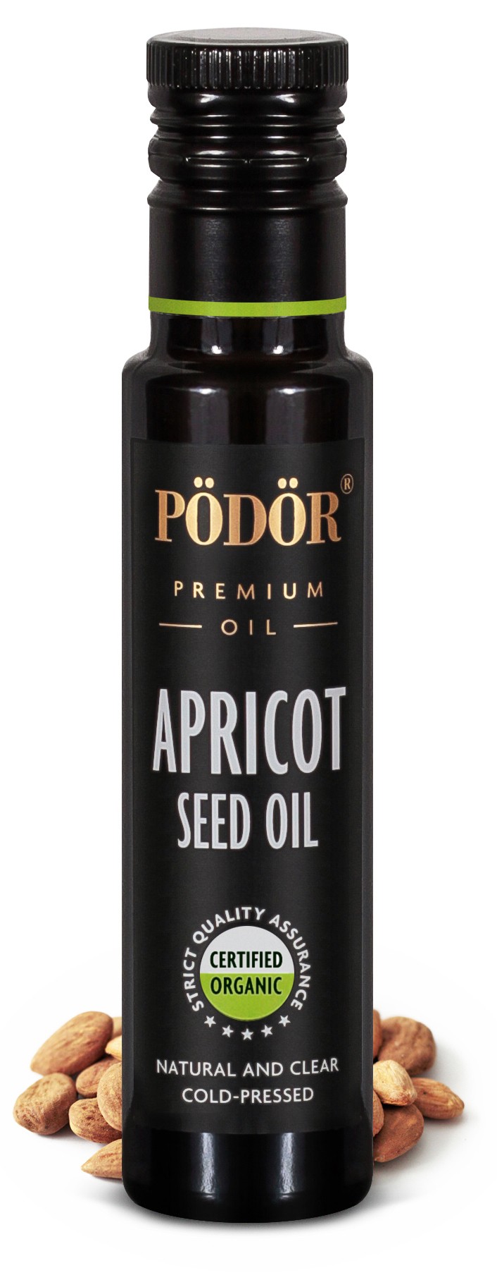 Coldpressed apricot seed oil, organic Pödör premium oils and vinegars
