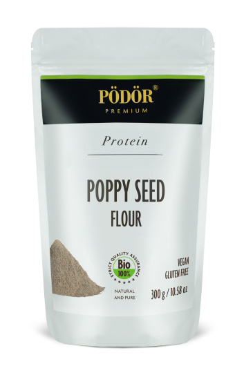 Organic poppy flour - partially deoiled