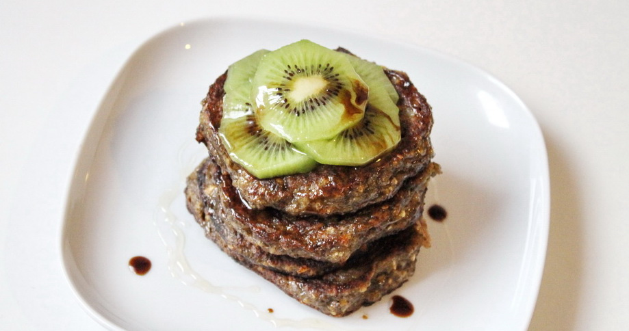 American banana pancake with chia seed flour recipe