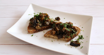 Eggplant with sesame seeds recipe