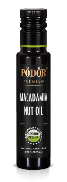 Organic macadamia nut oil