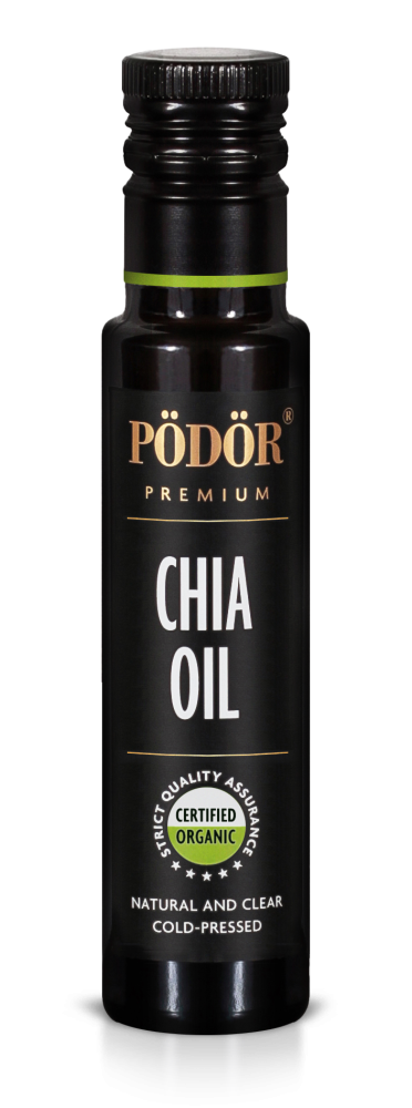 Organic chia oil, cold-pressed