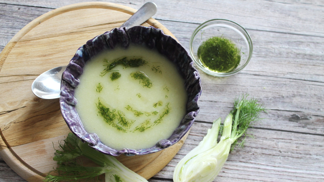 Detoxifying fennel cream soup