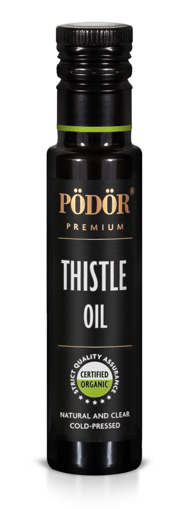 Organic milk thistle oil, cold-pressed